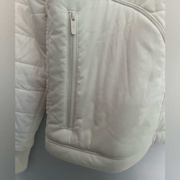 NWOT Lululemon Dynamic Movement Water Repellant Hoodie Light Ivory Size 8 - Picture 3 of 7